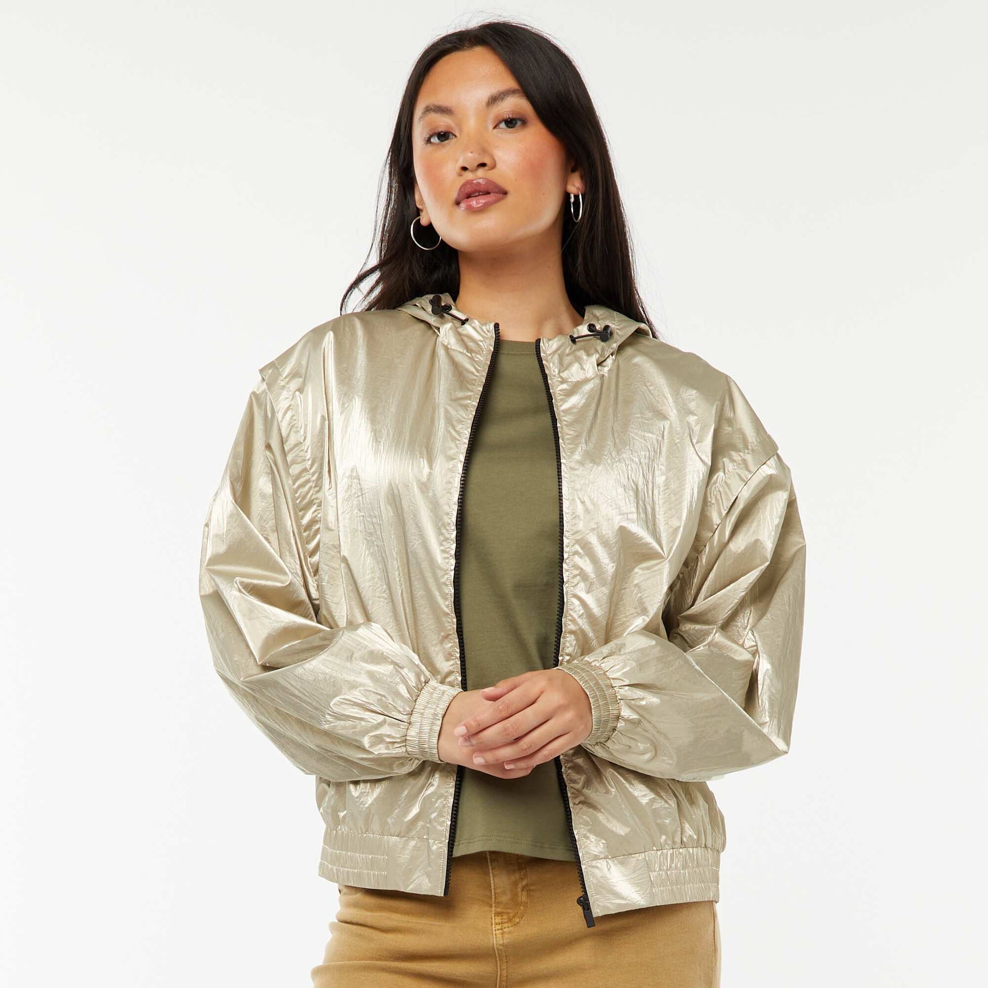 Blouson coupe-vent métallisé DORé
