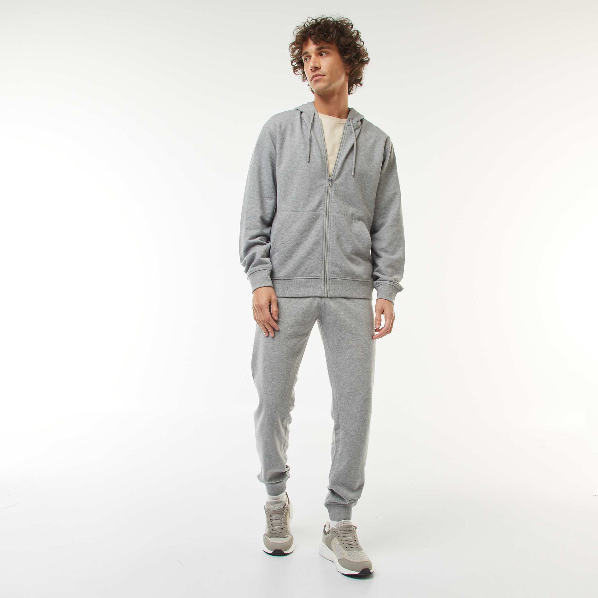 Pantalon jogging léger uni GRIS