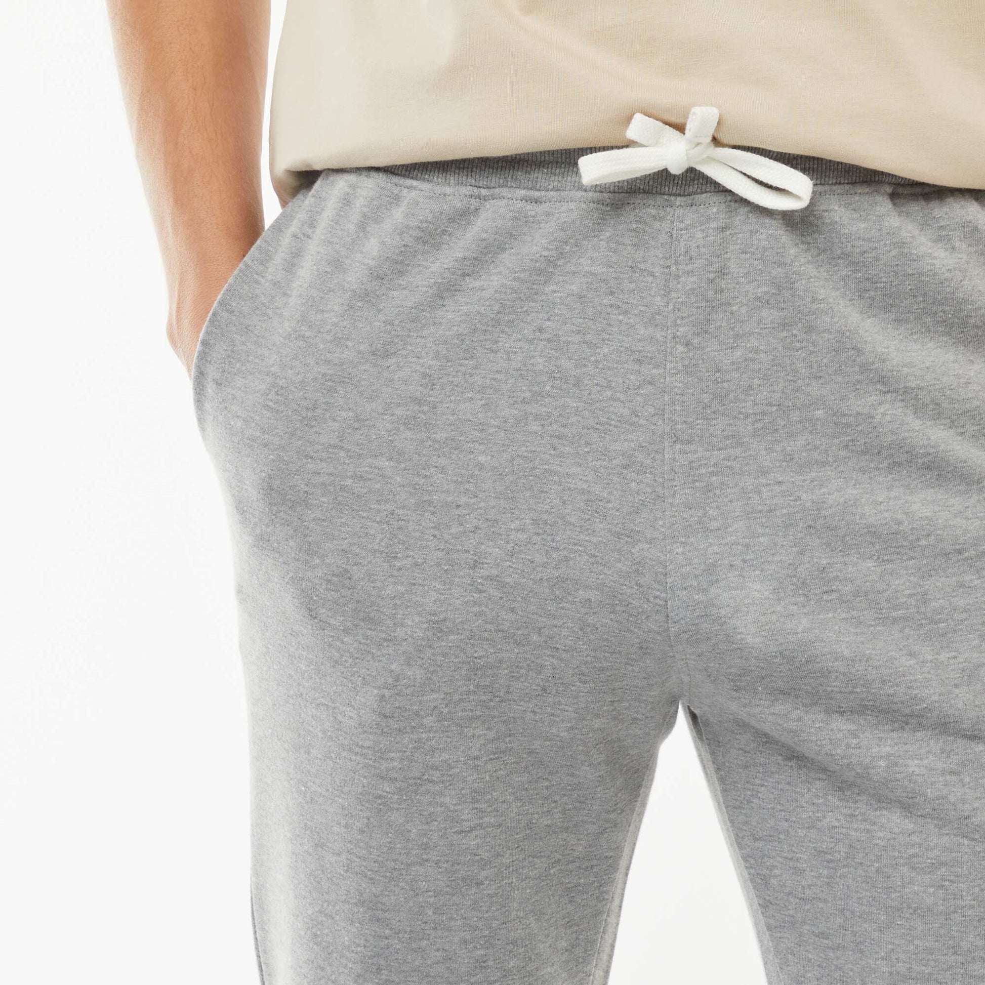 Pantalon jogging léger uni GRIS