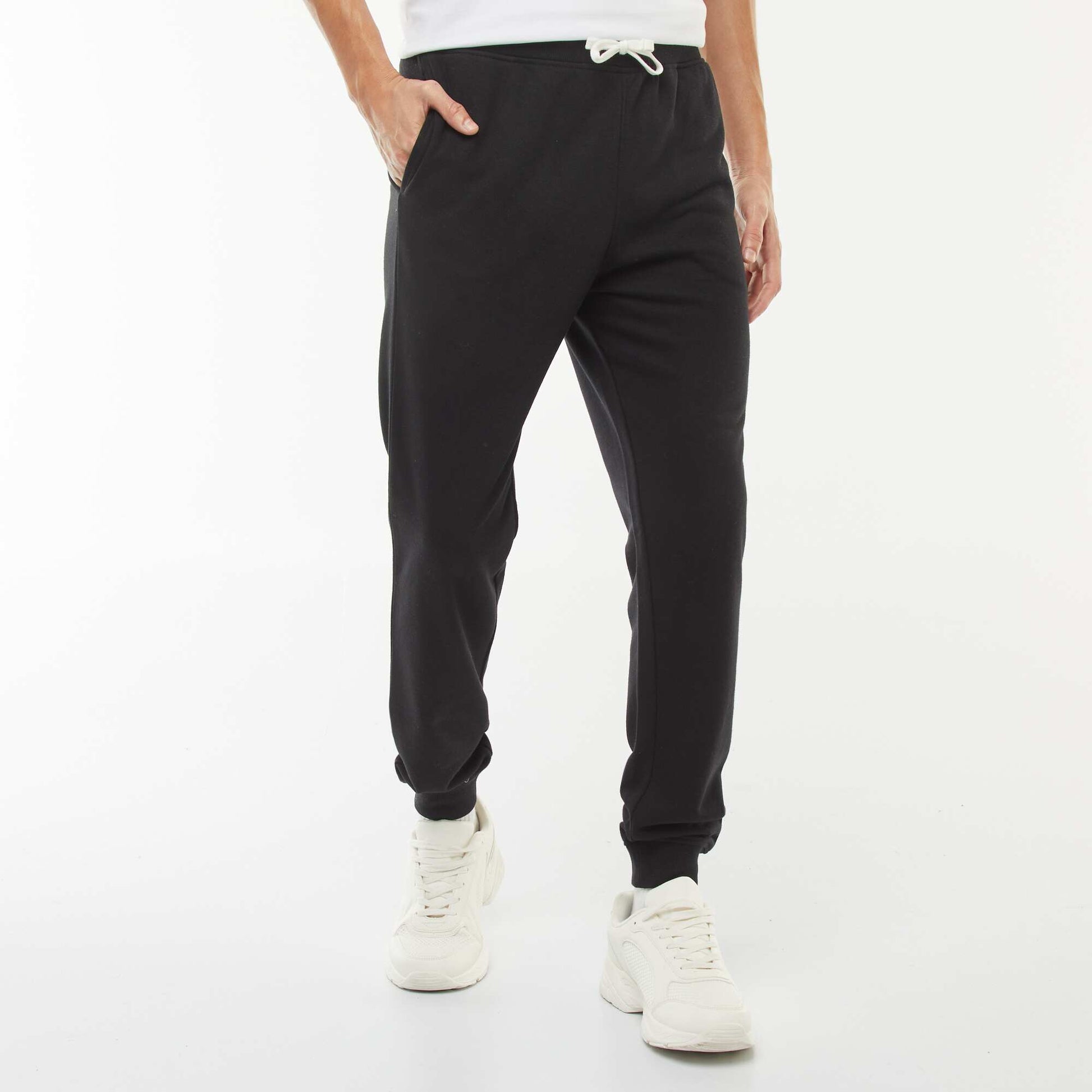Pantalon jogging léger uni NOIR