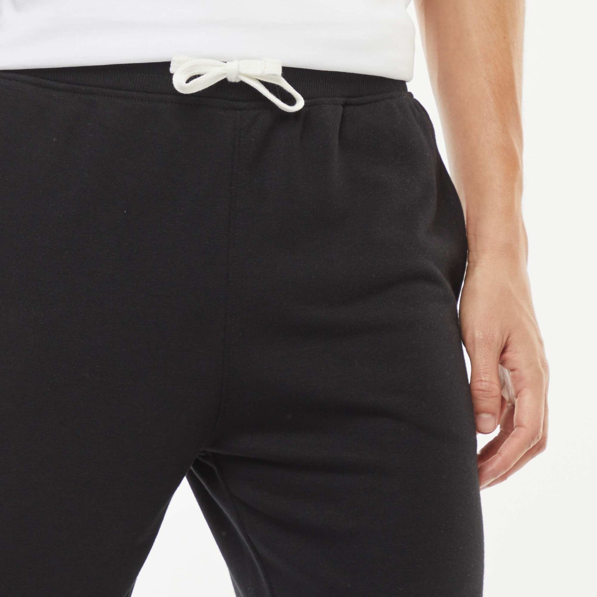 Pantalon jogging léger uni NOIR