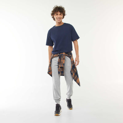 Pantalon jogging léger uni GRIS