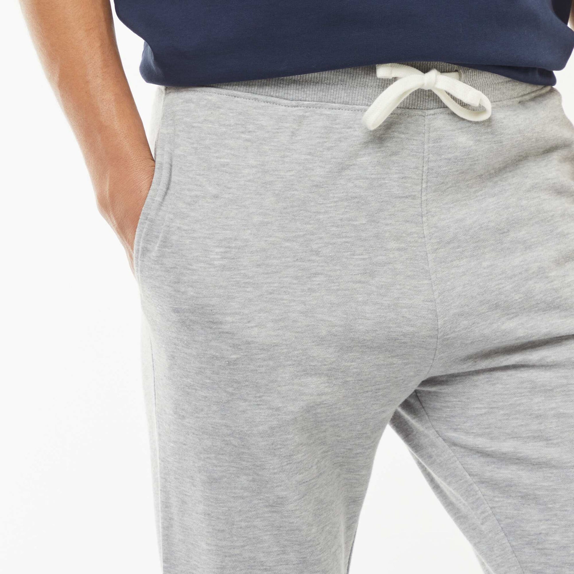 Pantalon jogging léger uni GRIS
