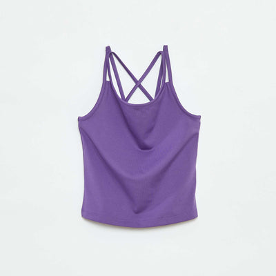 Débardeur en matière stretch VIOLET