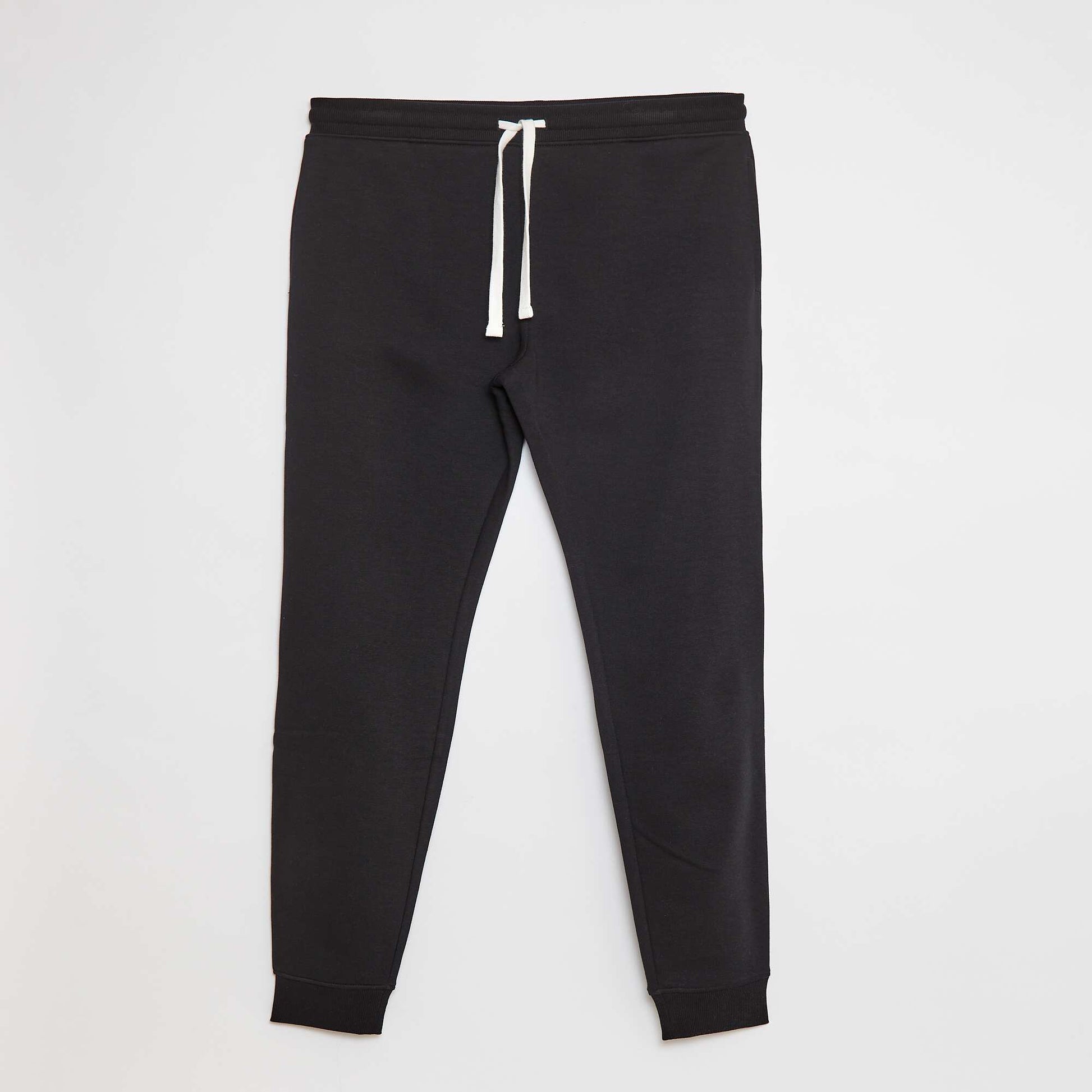 Jogging basique en molleton - L36 NOIR