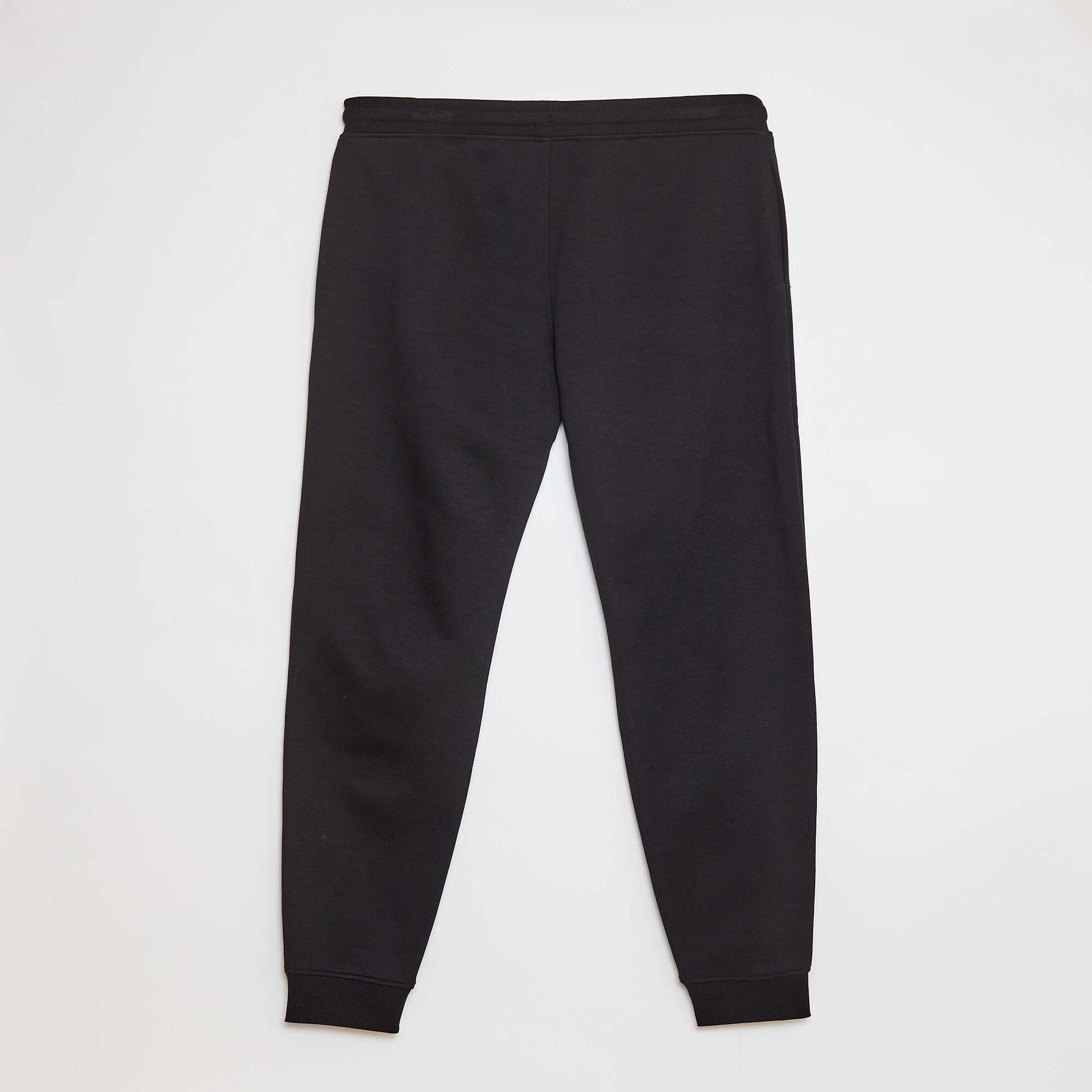 Jogging basique en molleton - L36 NOIR