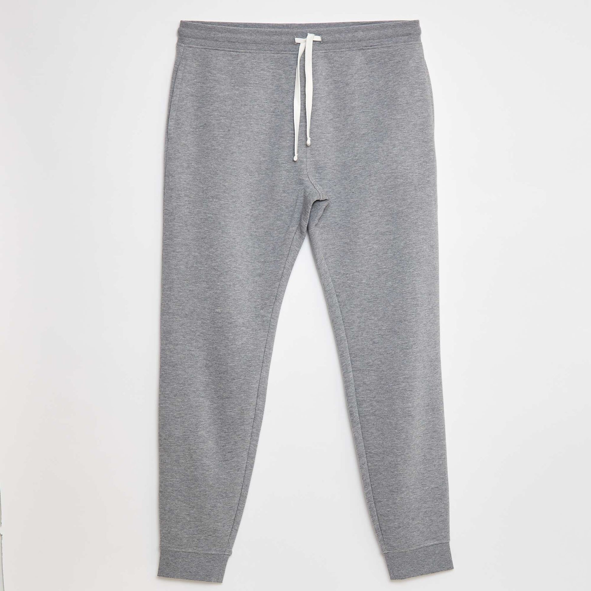 Jogging basique en molleton - L36 GRIS