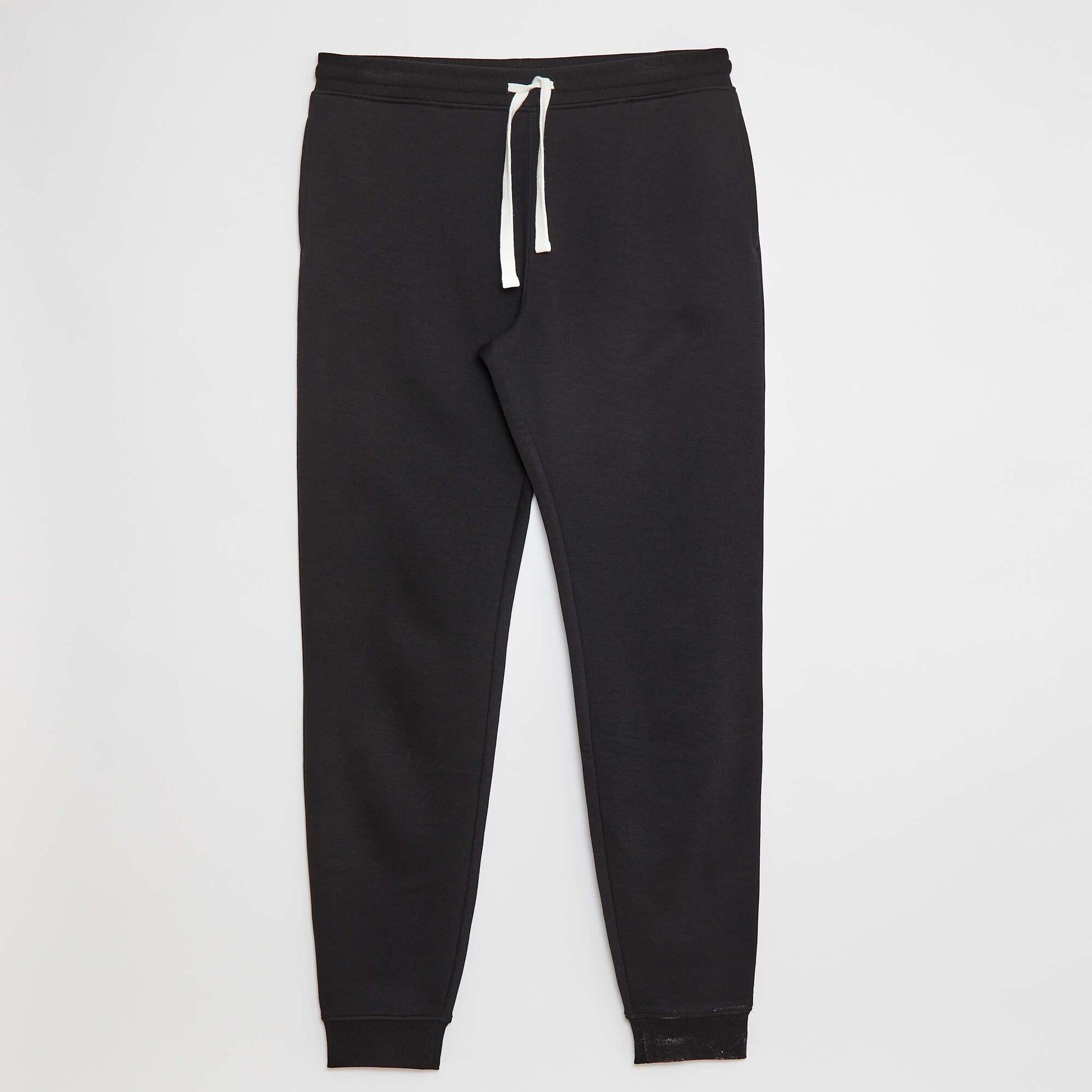 Jogging basique molleton - L38 NOIR