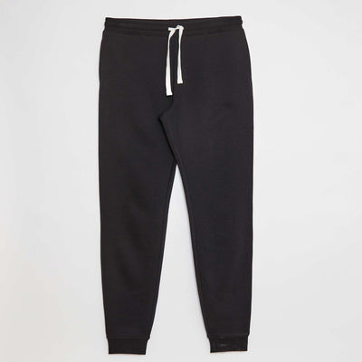 Jogging basique molleton - L38 NOIR