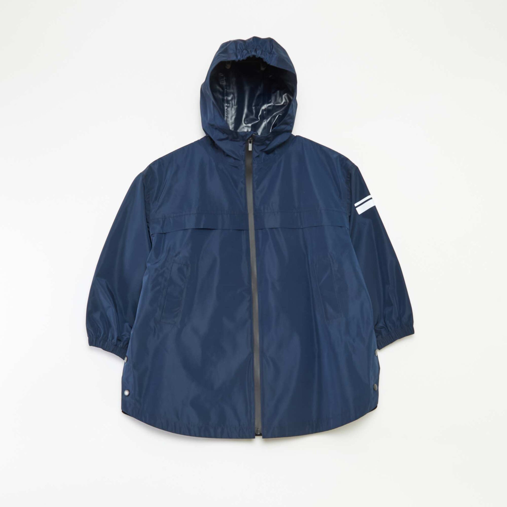 Cape de pluie à capuche BLEU