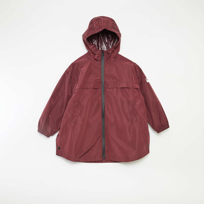 Cape de pluie à capuche ROUGE
