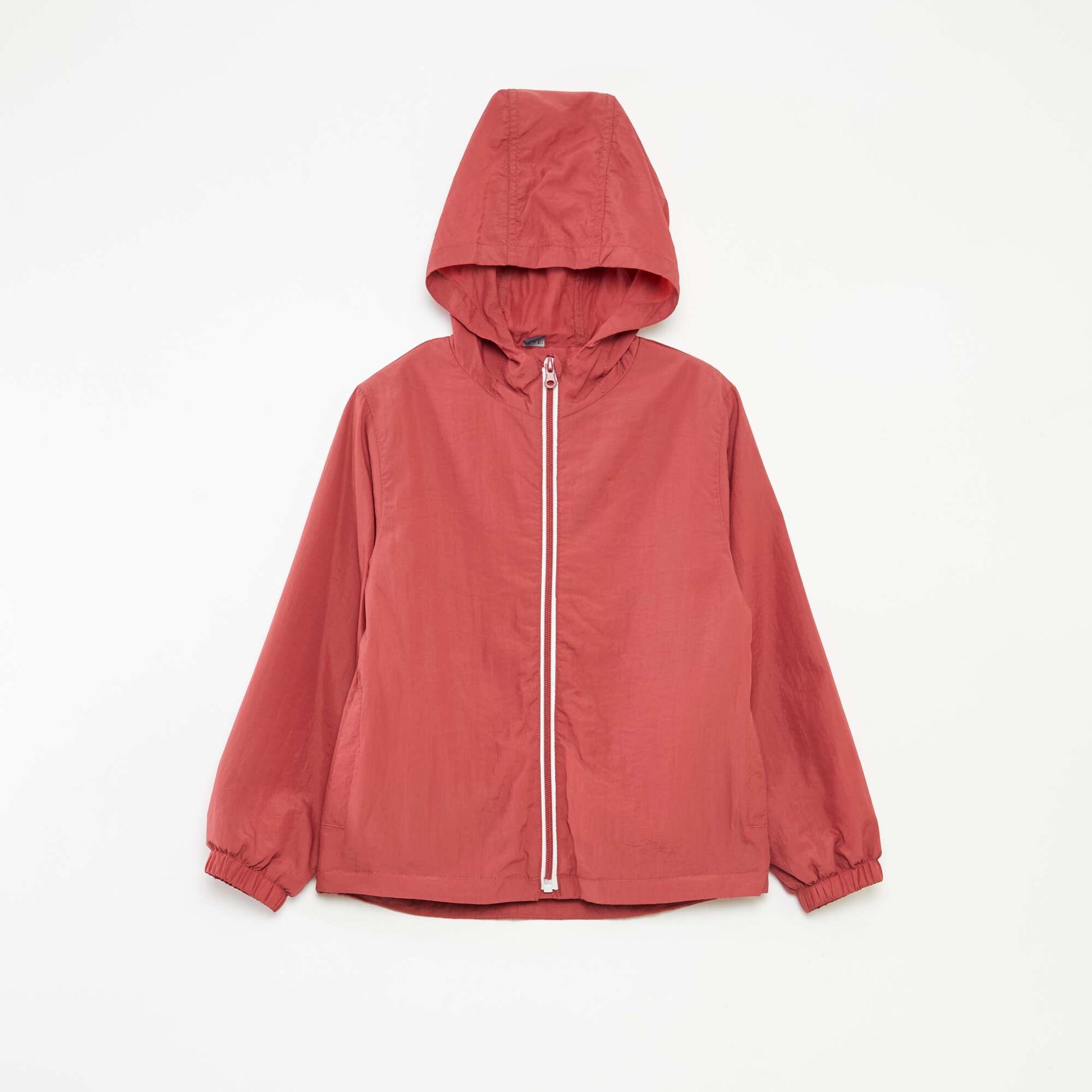 Coupe-vent à capuche ROUGE