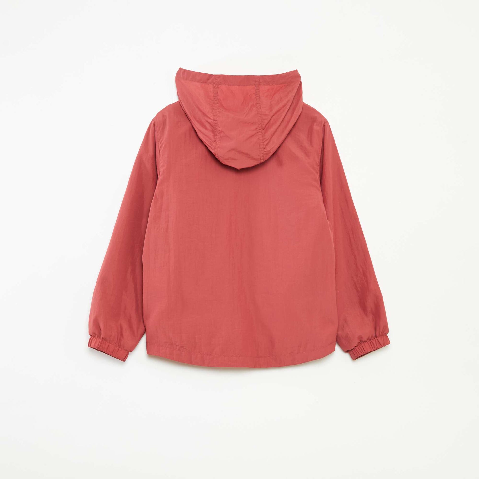 Coupe-vent à capuche ROUGE