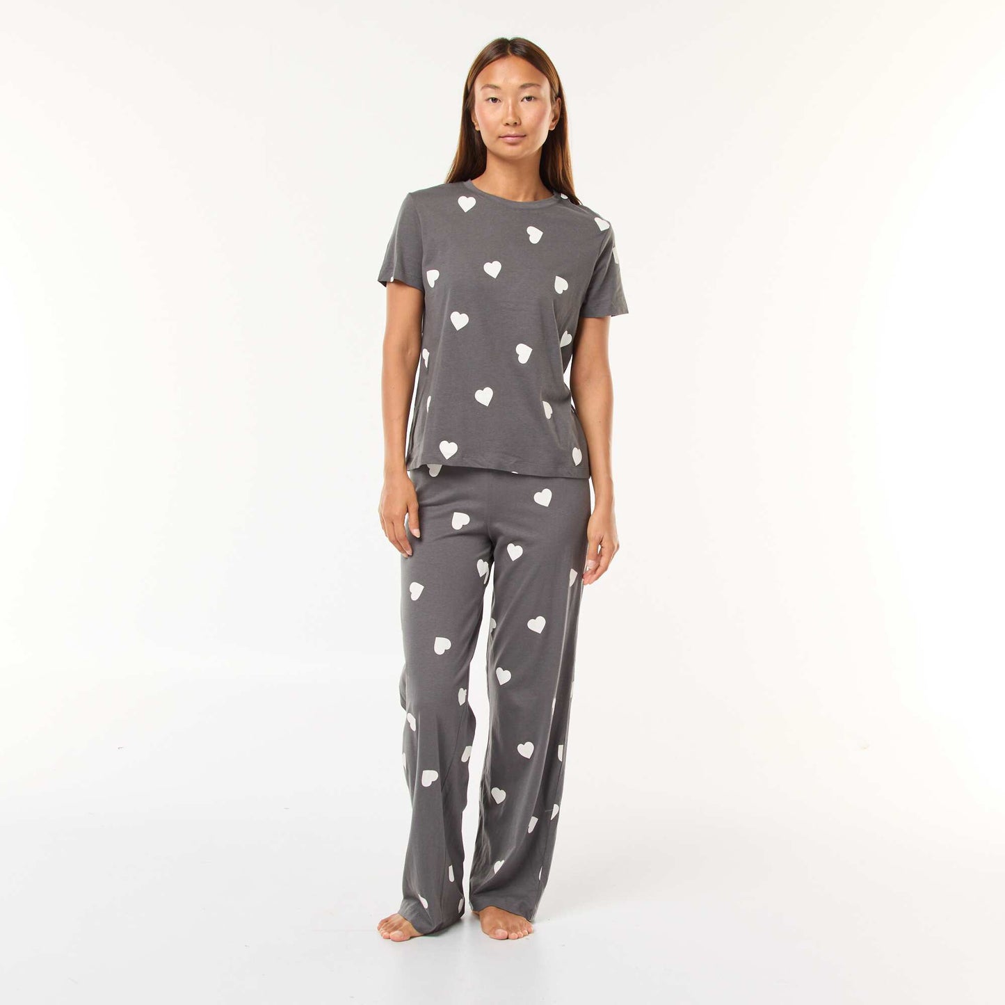 Ensemble pyjama t-shirt + pantalon - 2 pièces GRIS