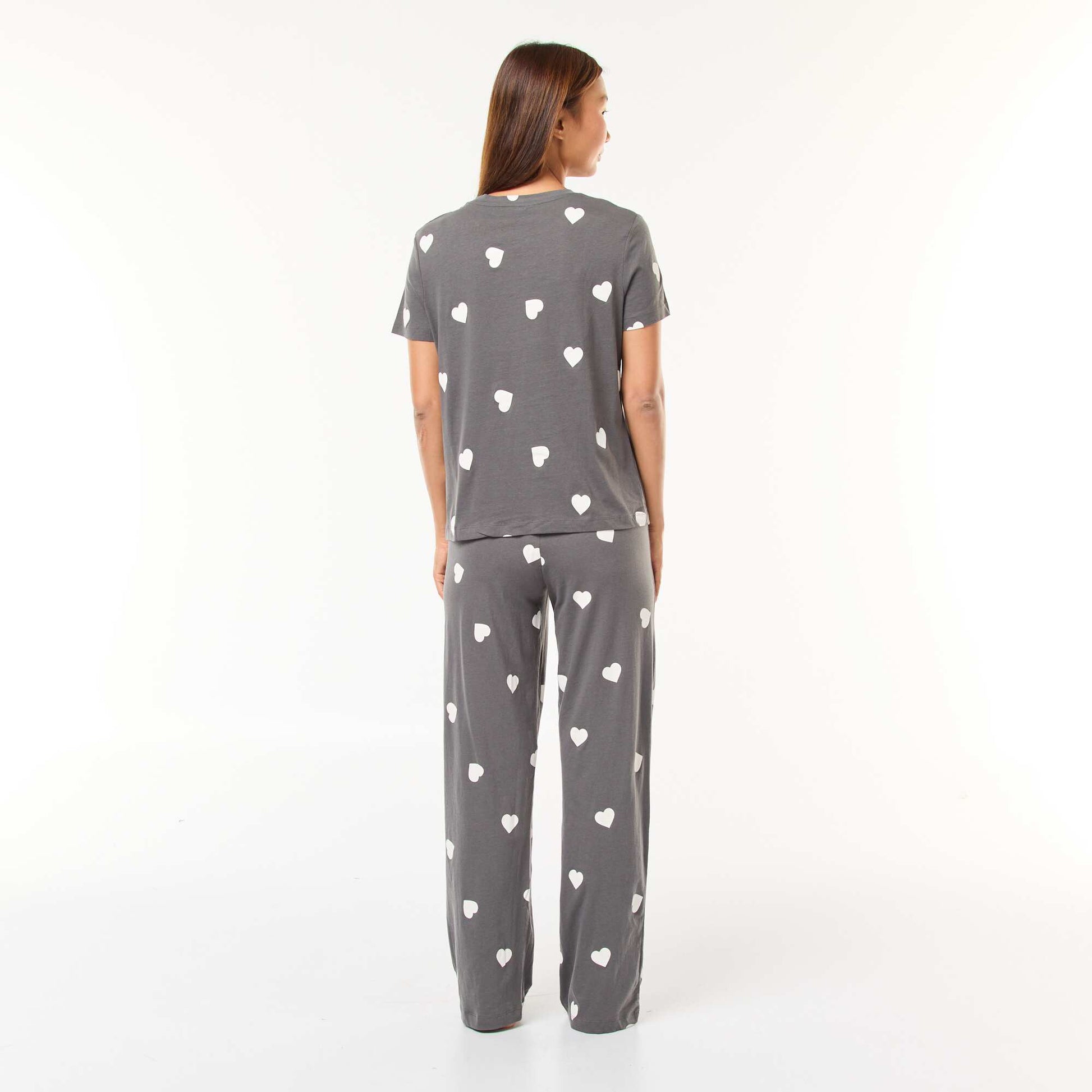 Ensemble pyjama t-shirt + pantalon - 2 pièces GRIS
