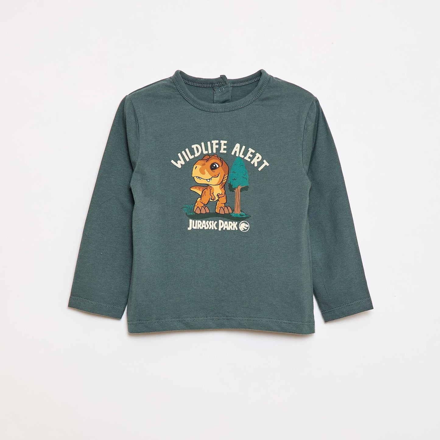 Pyjama long imprimé 'dinosaure' VERT
