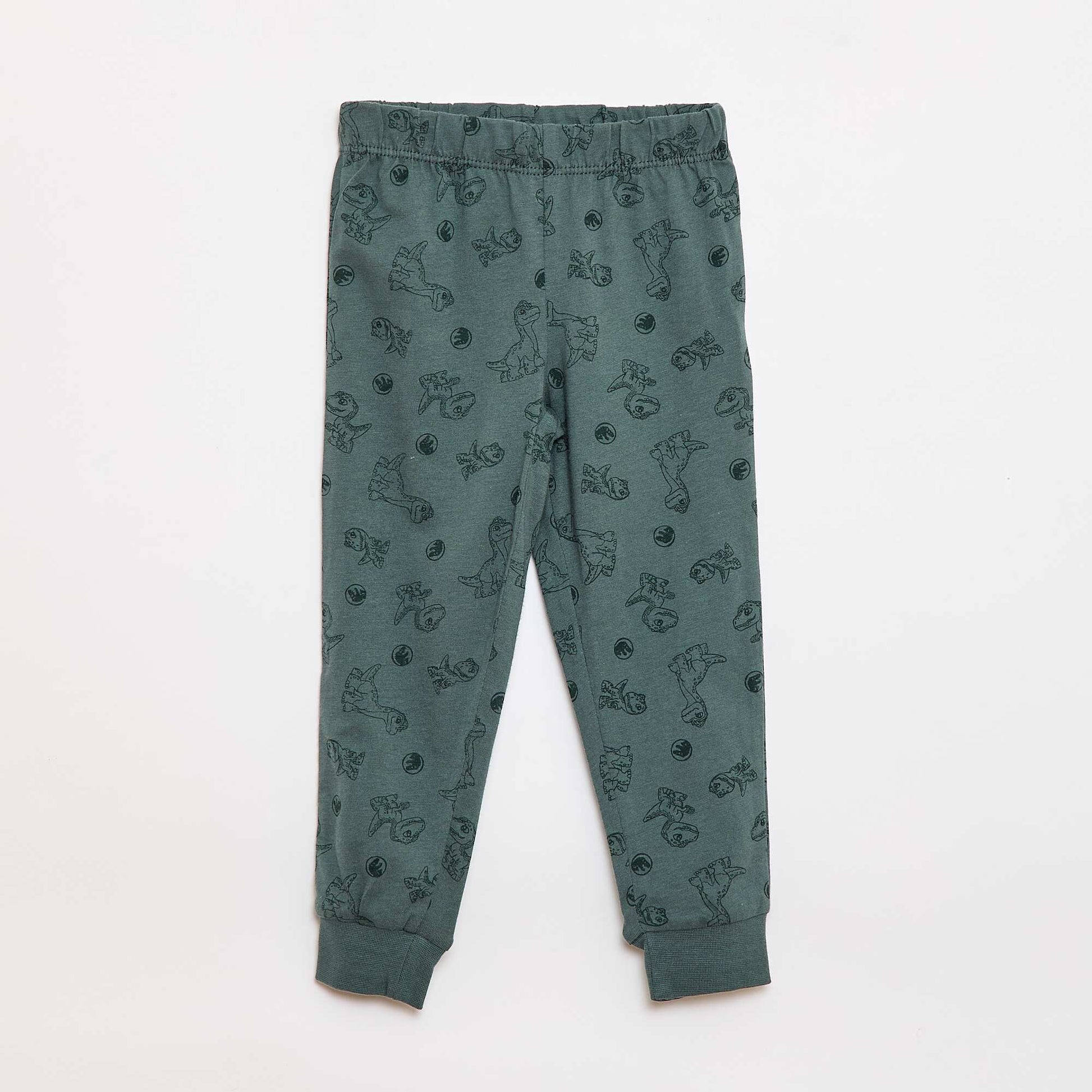 Pyjama long imprimé 'dinosaure' VERT