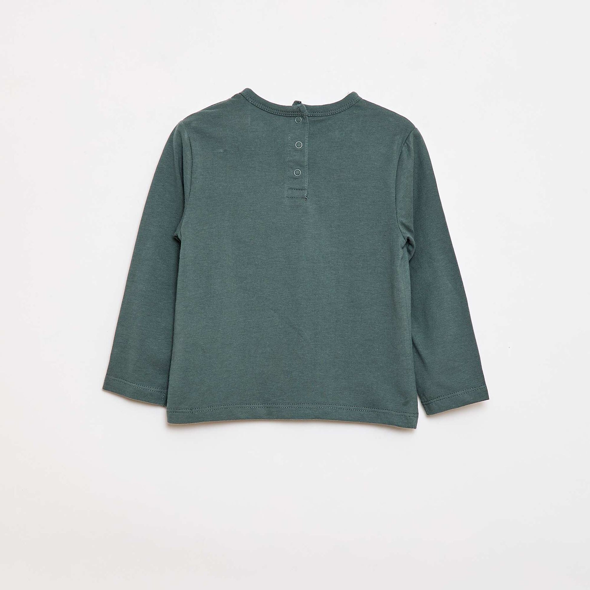 Pyjama long imprimé 'dinosaure' VERT