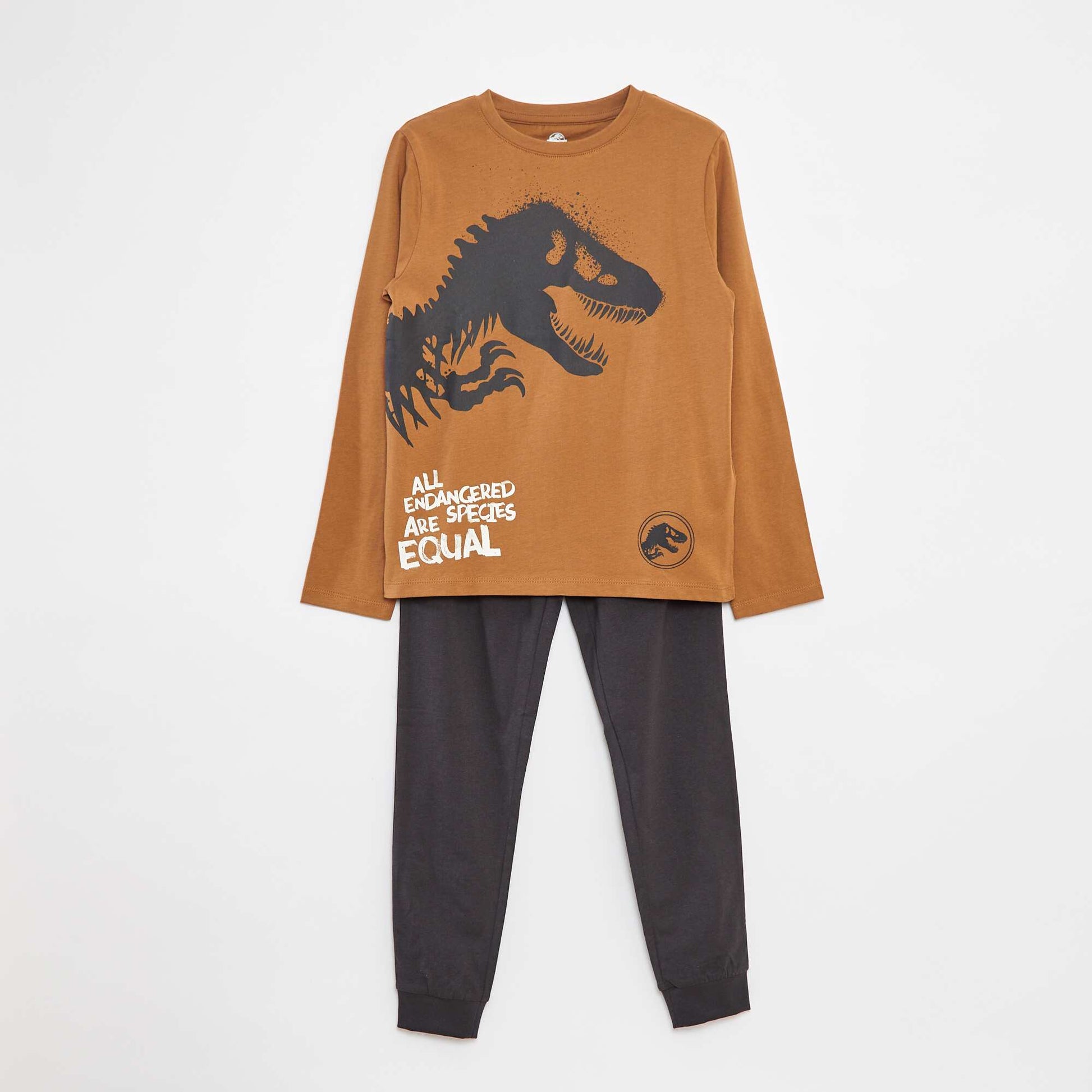 Ensemble pyjama 'Jurassic Park' - 2 pièces MARRON