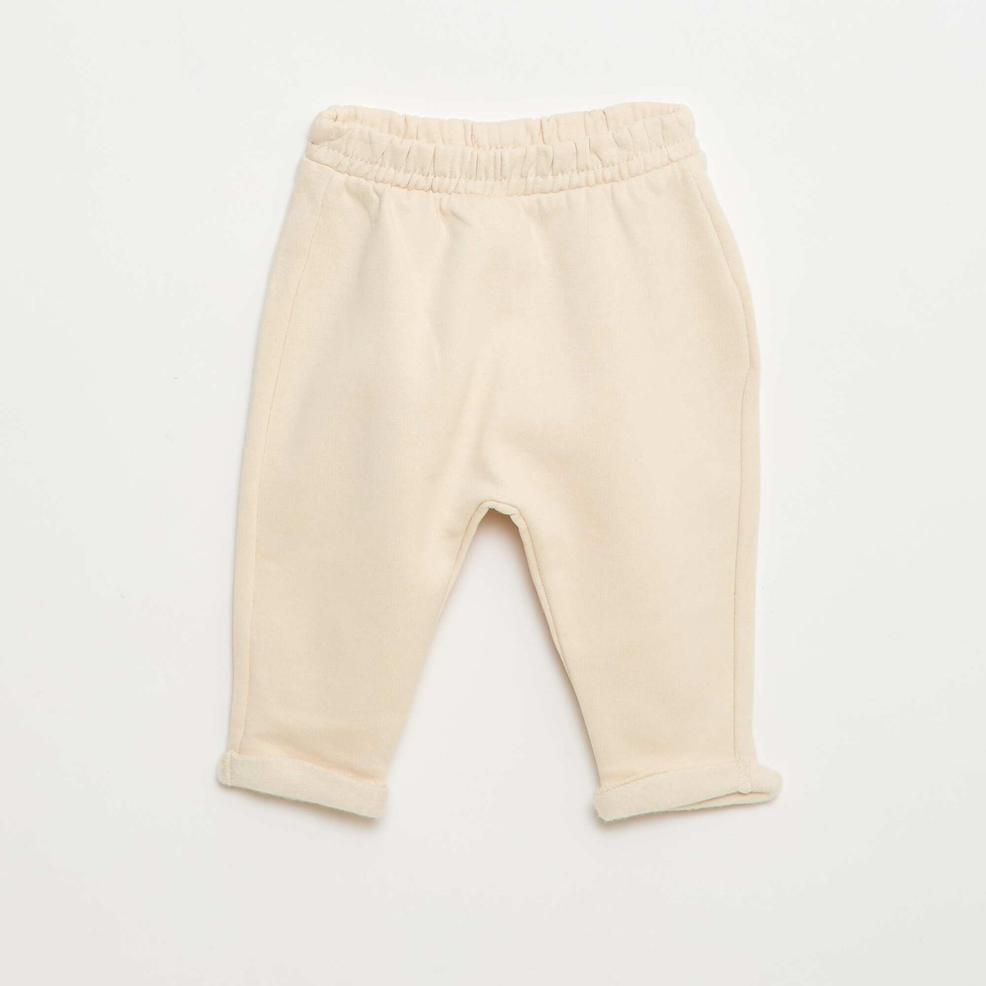 Ensemble jogging + sweat en molleton - 2 pièces BEIGE