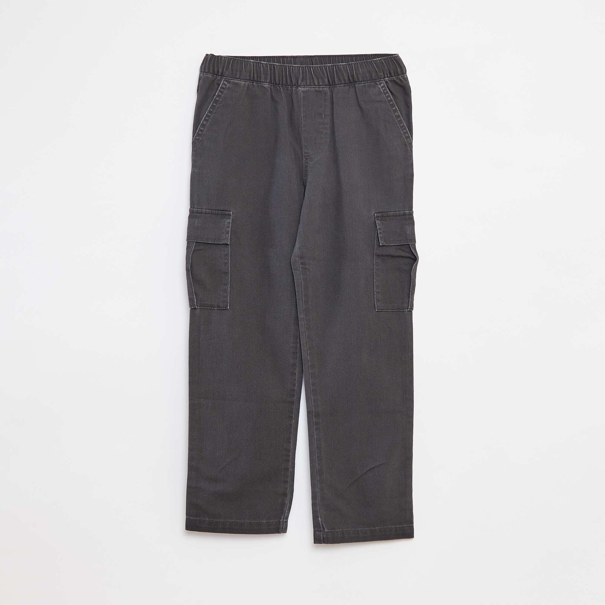 Pantalon multipoche avec taille ajustable NOIR