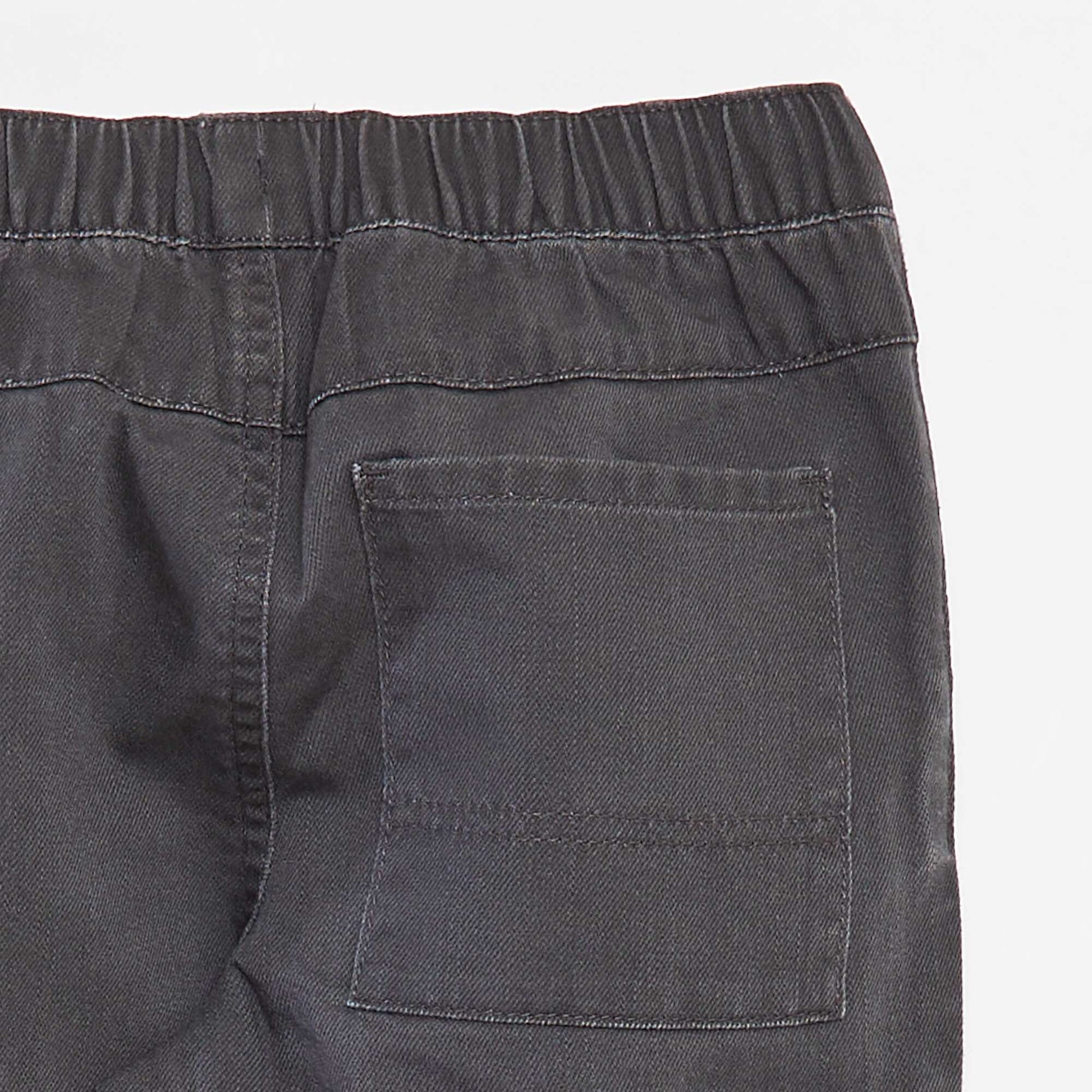 Pantalon multipoche avec taille ajustable NOIR