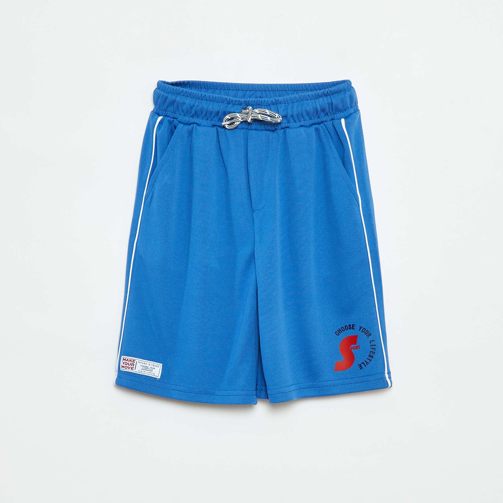 Bermuda de sport léger avec poches BLEU