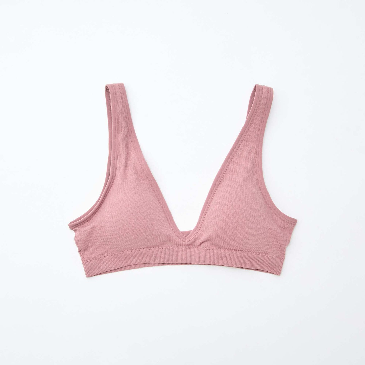 Lot de 2 brassières côtelées sans coutures ROSE