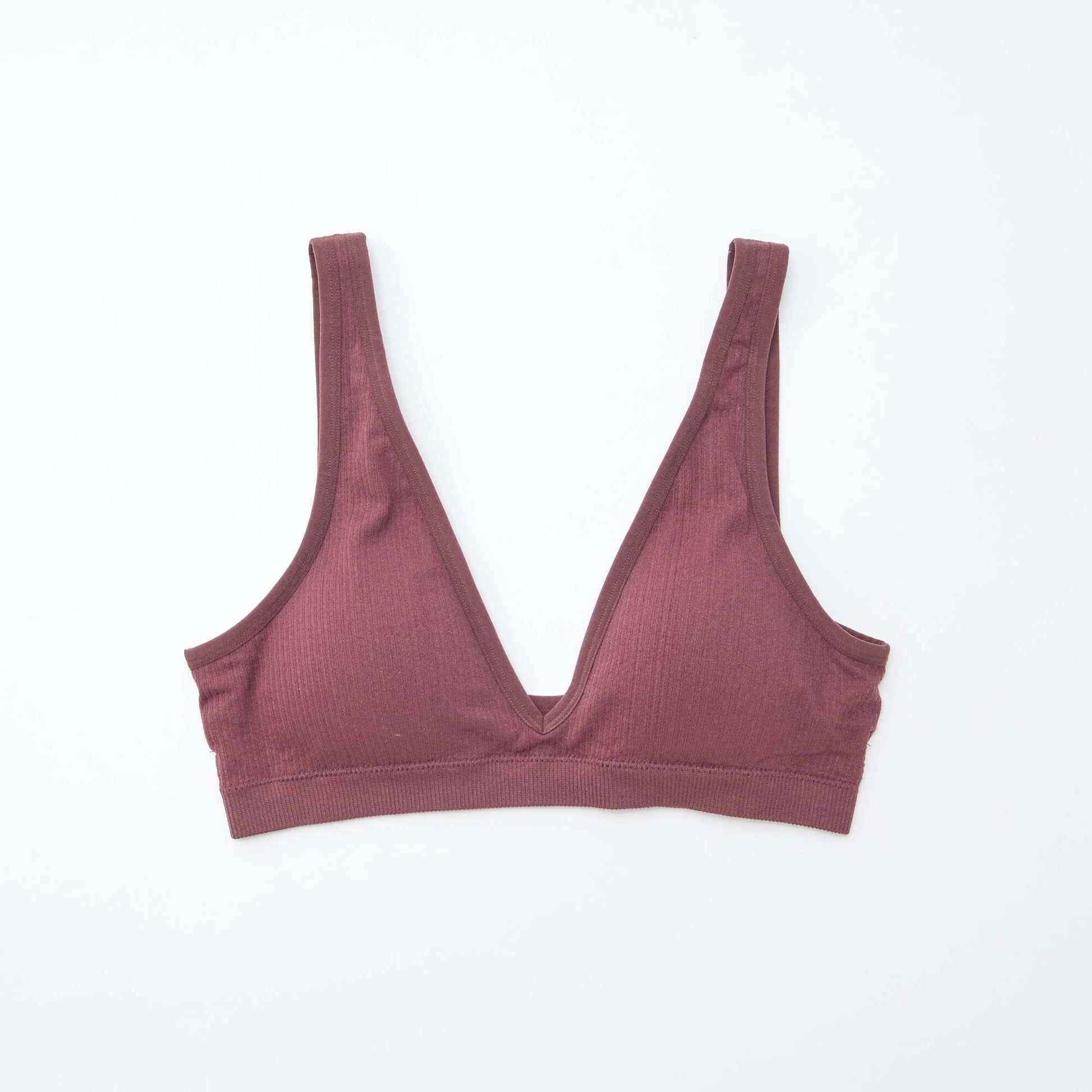 Lot de 2 brassières côtelées sans coutures ROSE