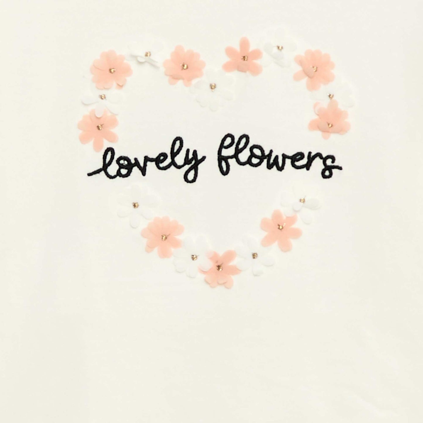 T-shirt manches longues avec sequins BEIGE