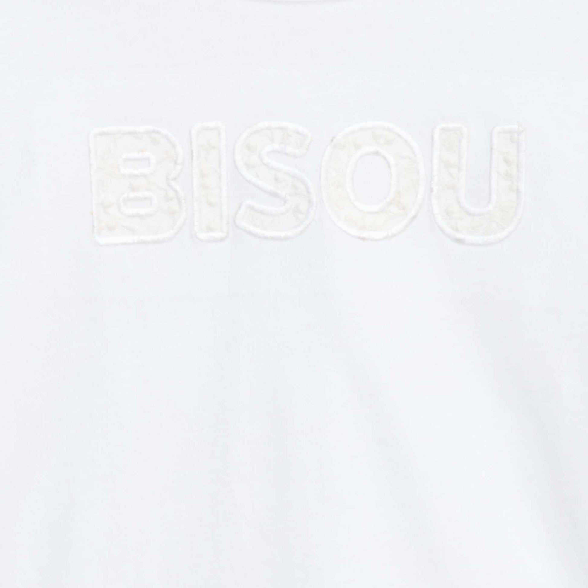 T-shirt manches longues avec sequins BLANC