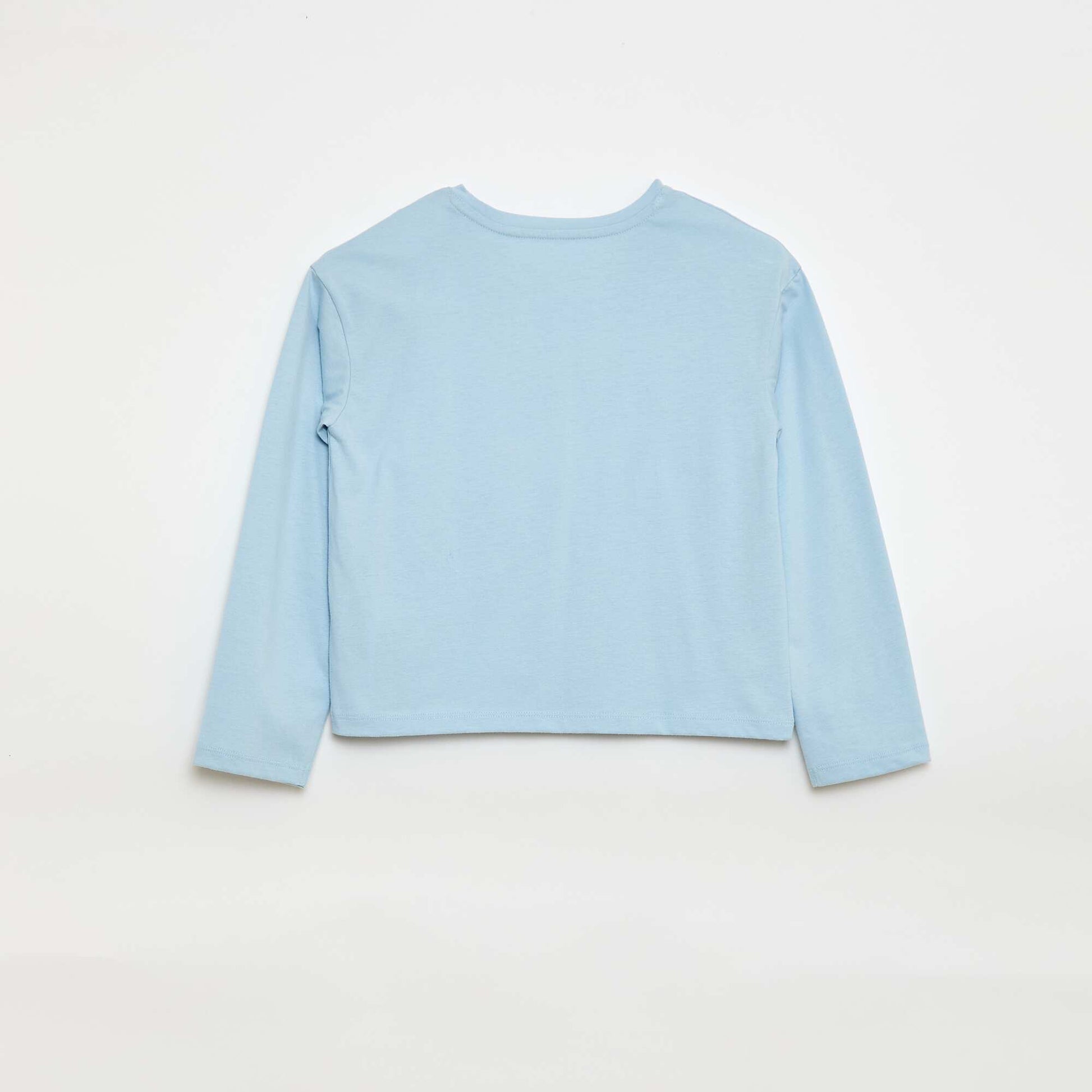 T-shirt manches longues avec sequins BLEU