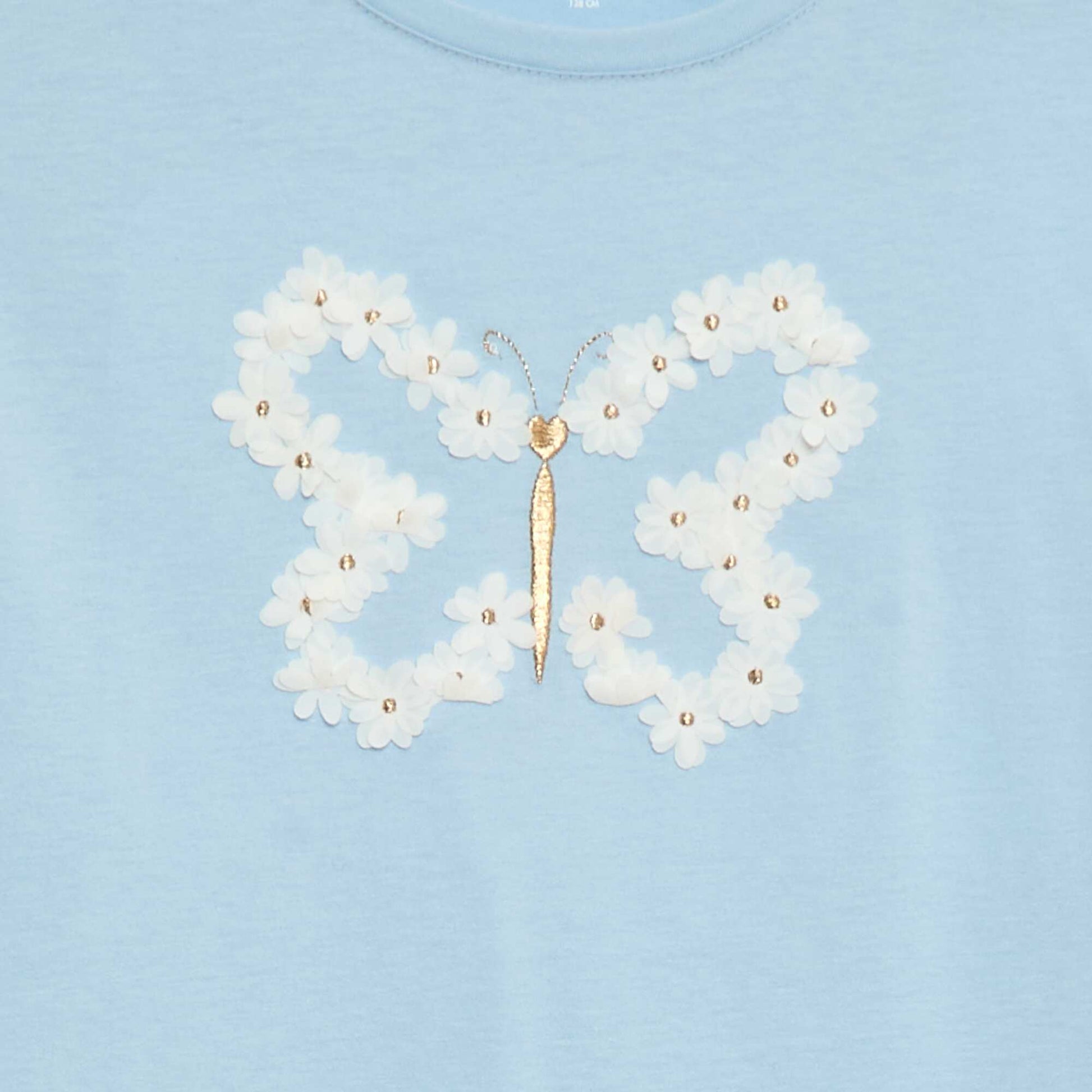 T-shirt manches longues avec sequins BLEU