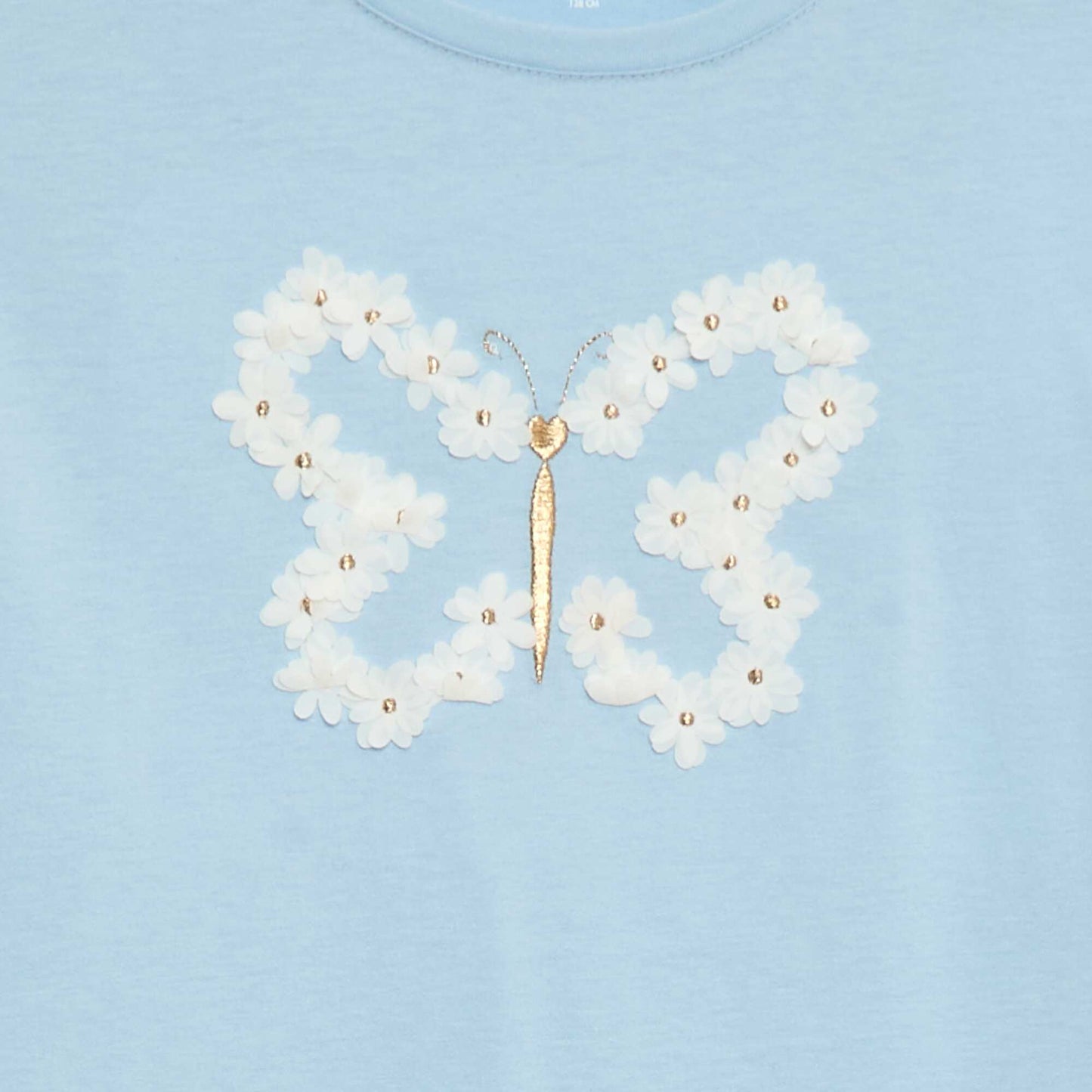 T-shirt manches longues avec sequins BLEU