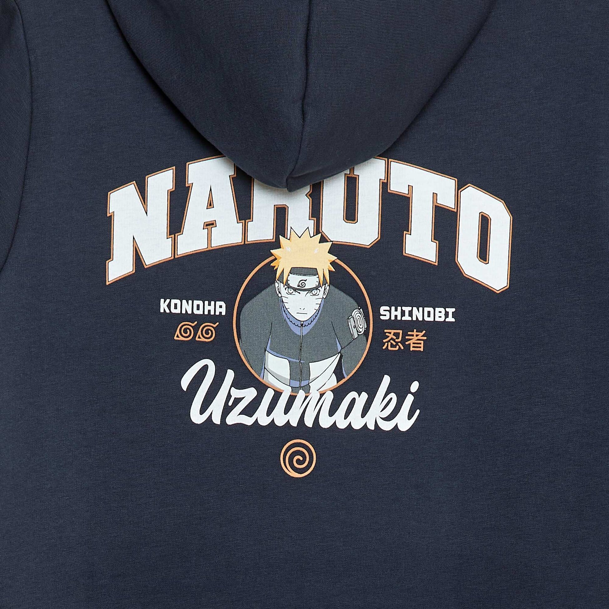 Sweat en molleton 'Naruto' à capuche BLEU