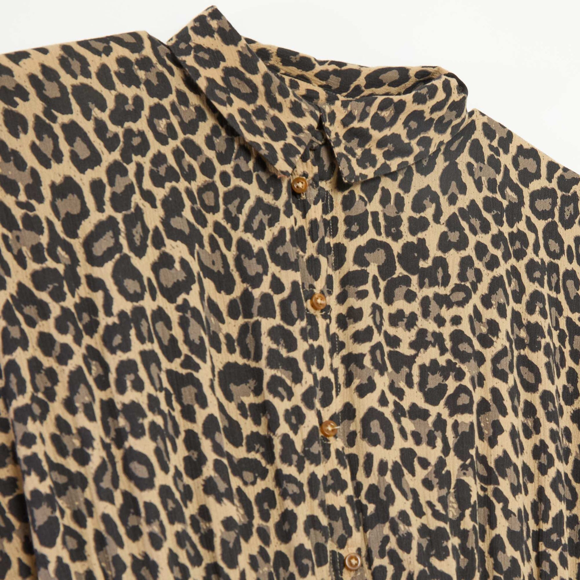 Robe chemise longue léopard - So Easy LéOPARD