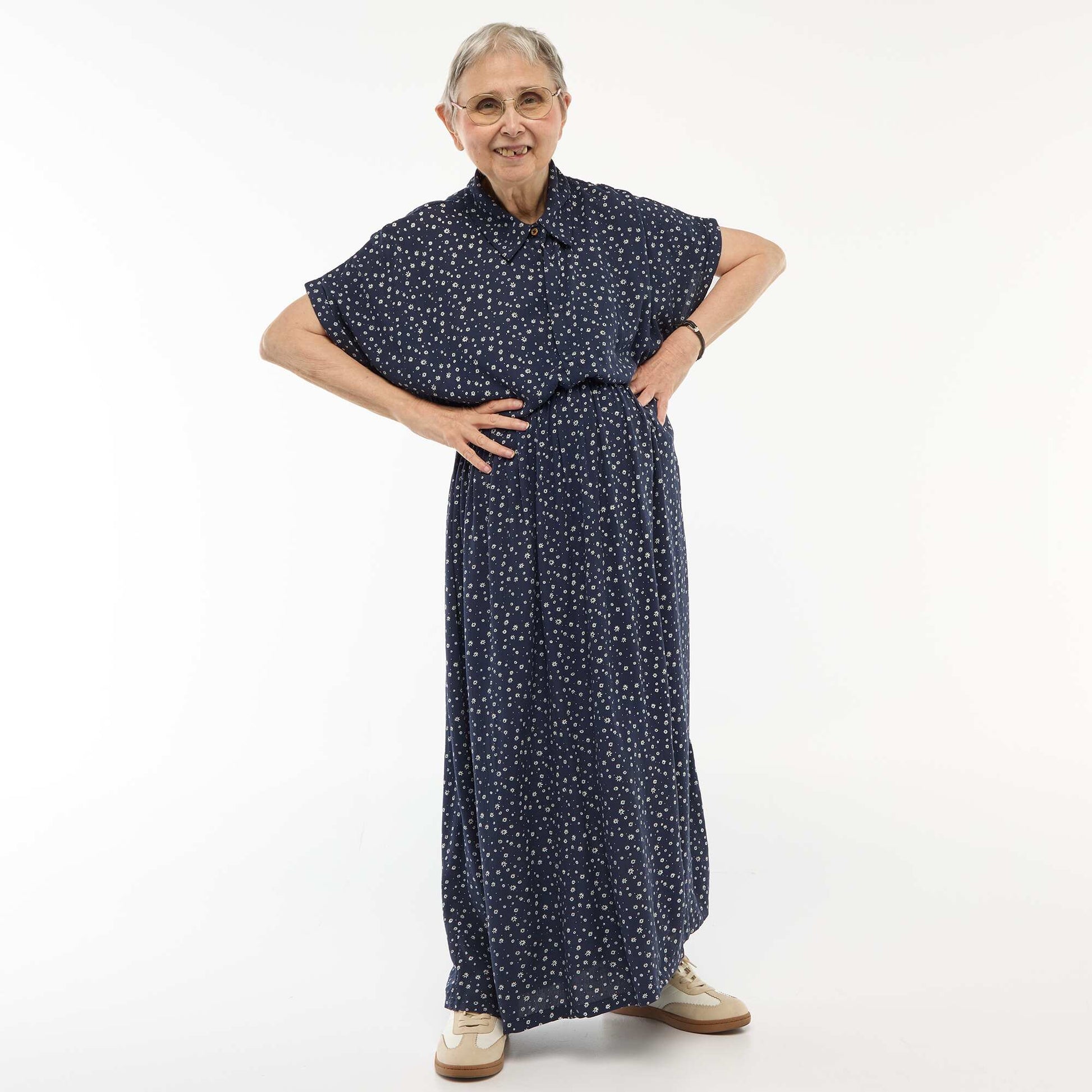 Robe chemise longue léopard - So Easy BLEU