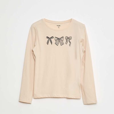 T-shirt imprimé BEIGE