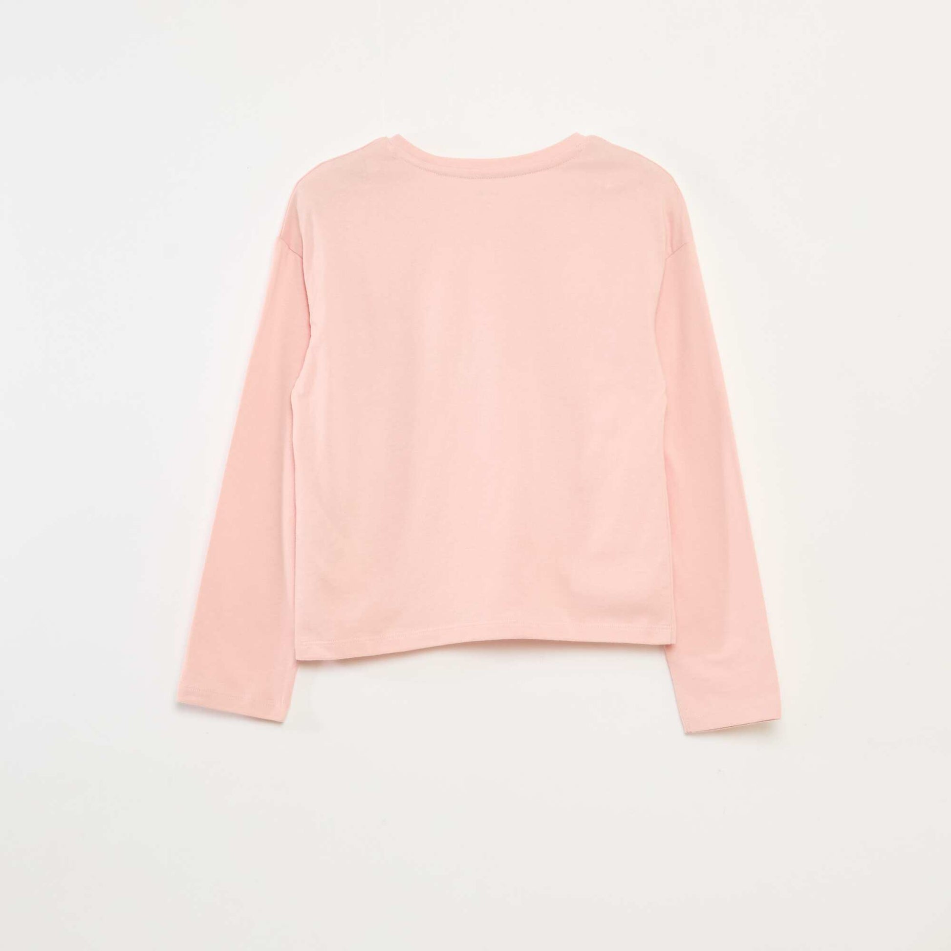 T-shirt imprimé manches longues ROSE
