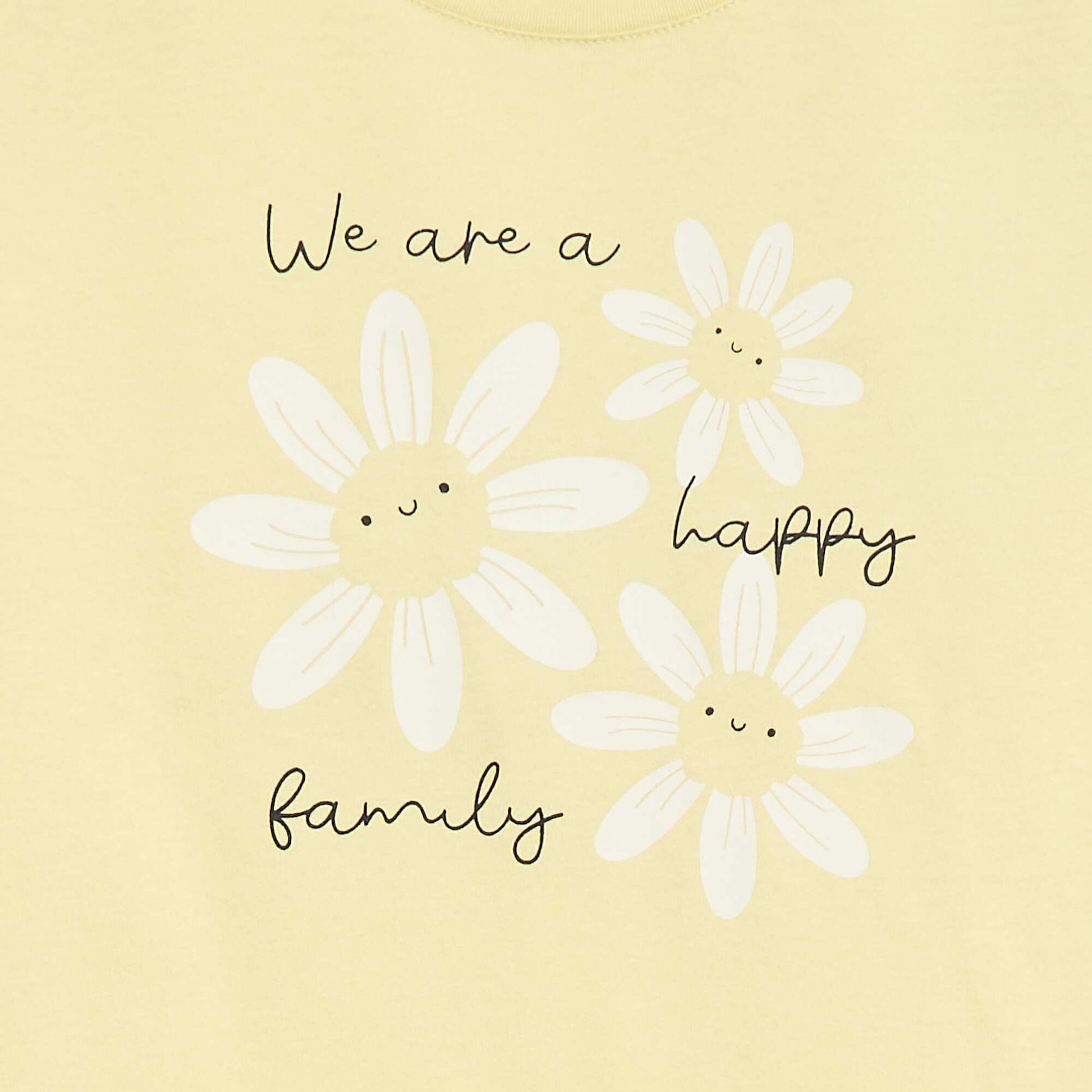 T-shirt imprimé manches longues JAUNE