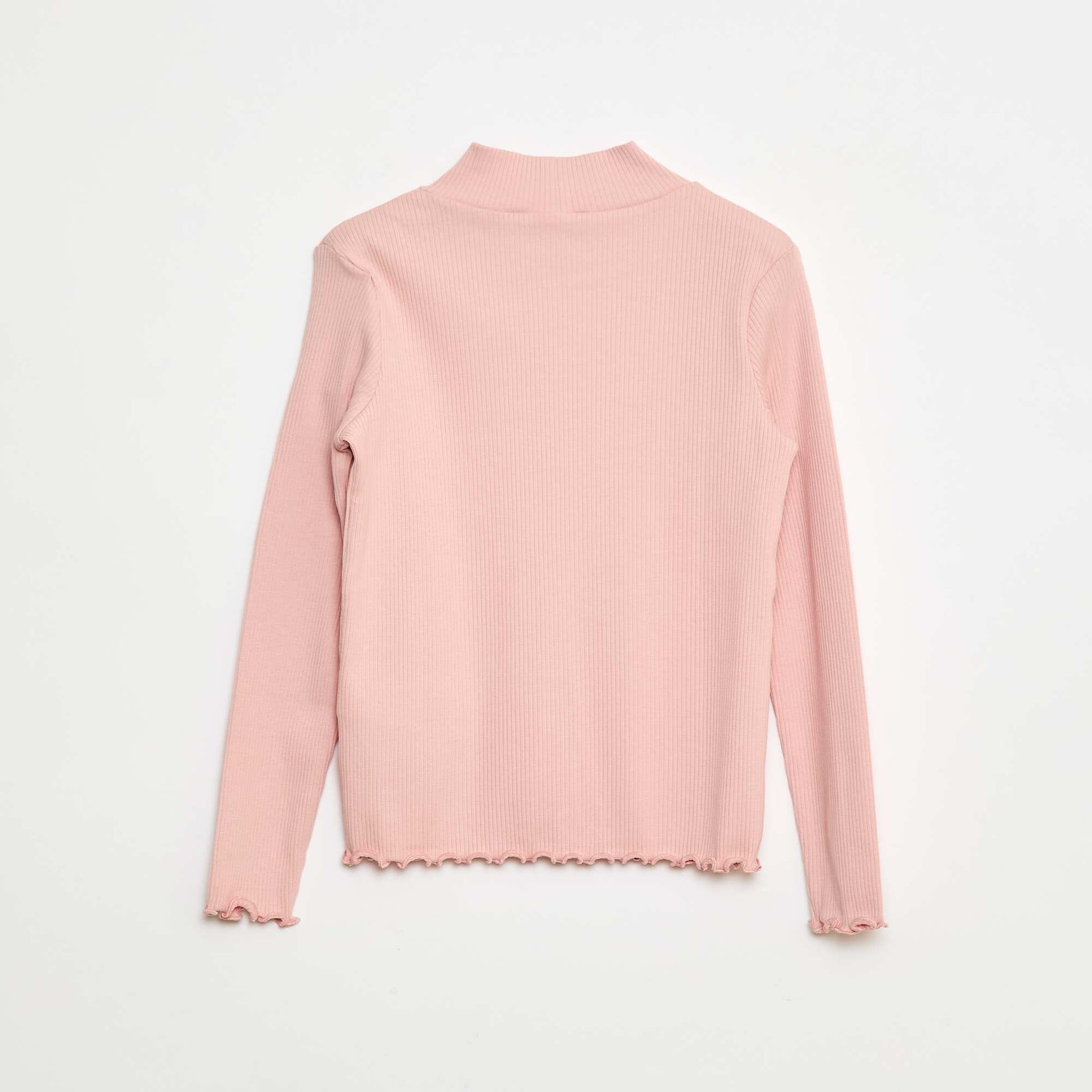 Pull à col roulé côtelé ROSE
