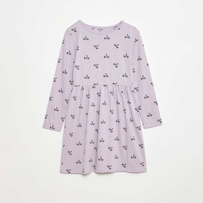 Robe en coton à motif VIOLET