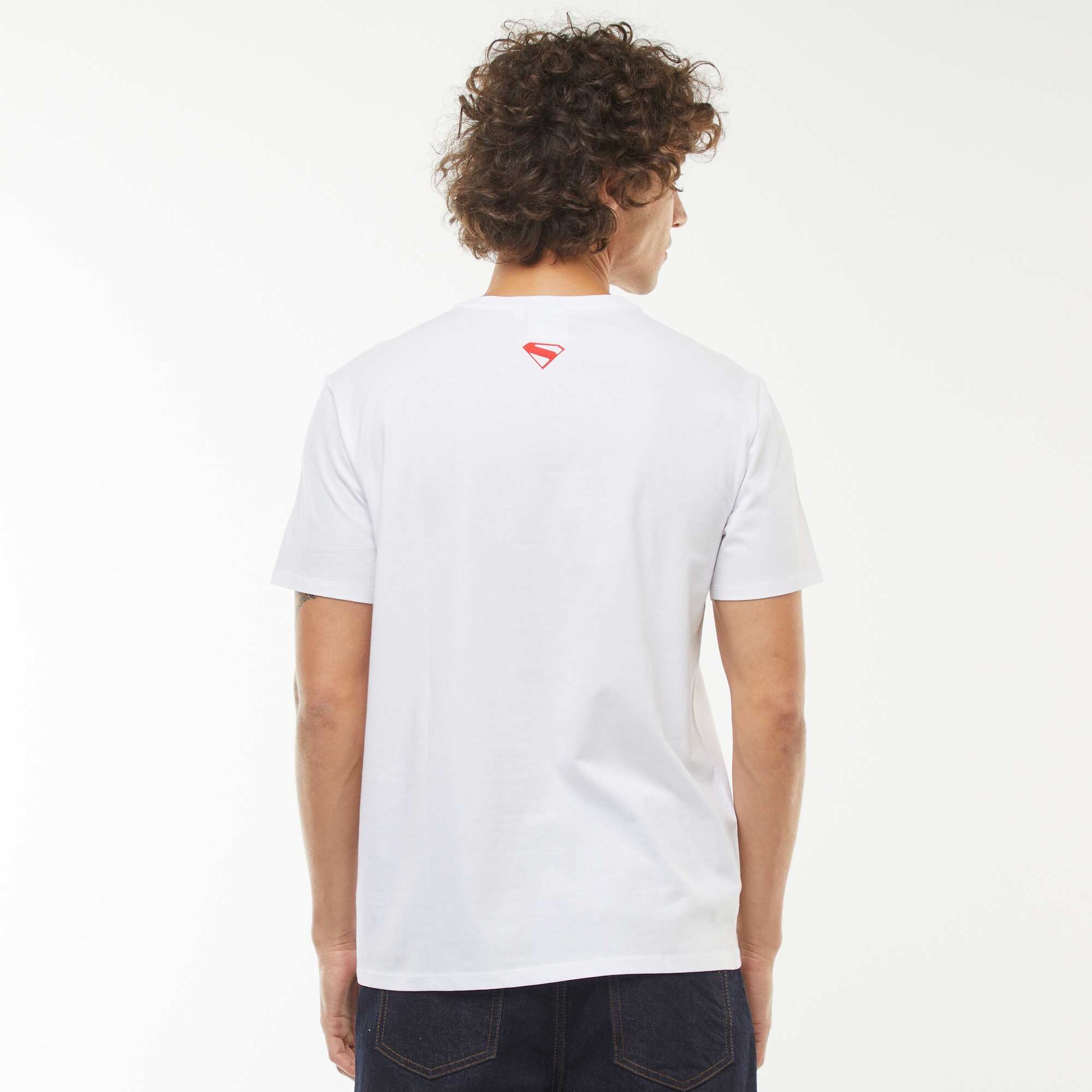 T-shirt 'Superman' 'DC Comics' manches courtes BLANC