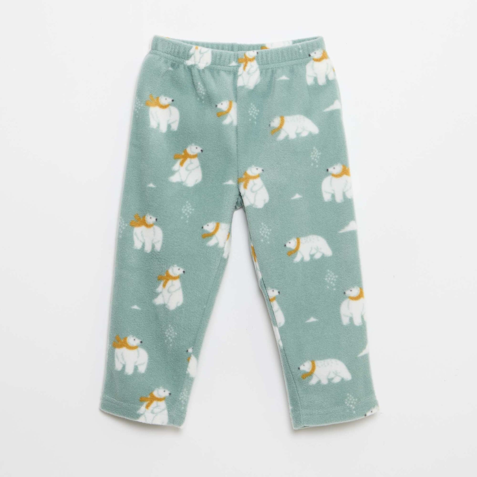 Ensemble pyjama haut + pantalon polaire BLEU