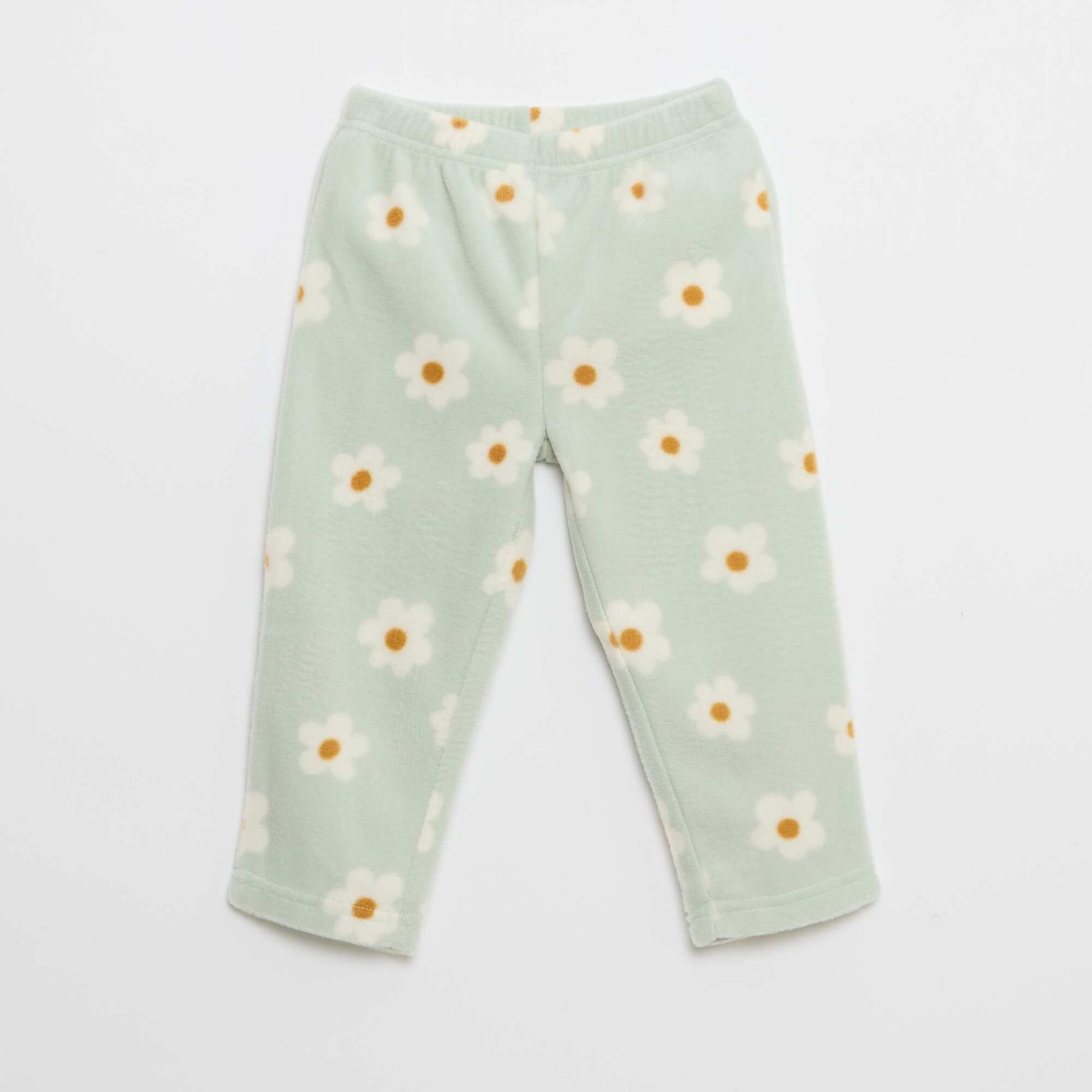 Ensemble pyjama haut + pantalon polaire VERT