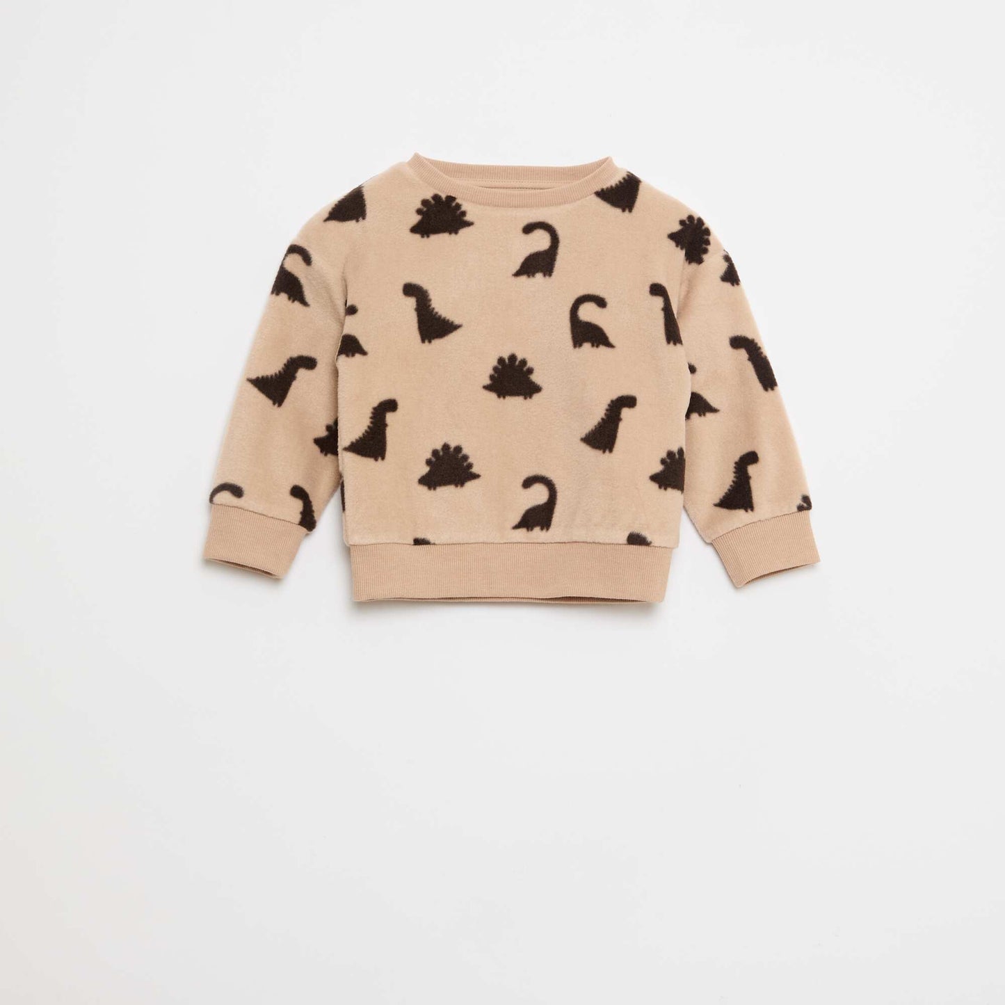 Ensemble pyjama haut + pantalon polaire BEIGE