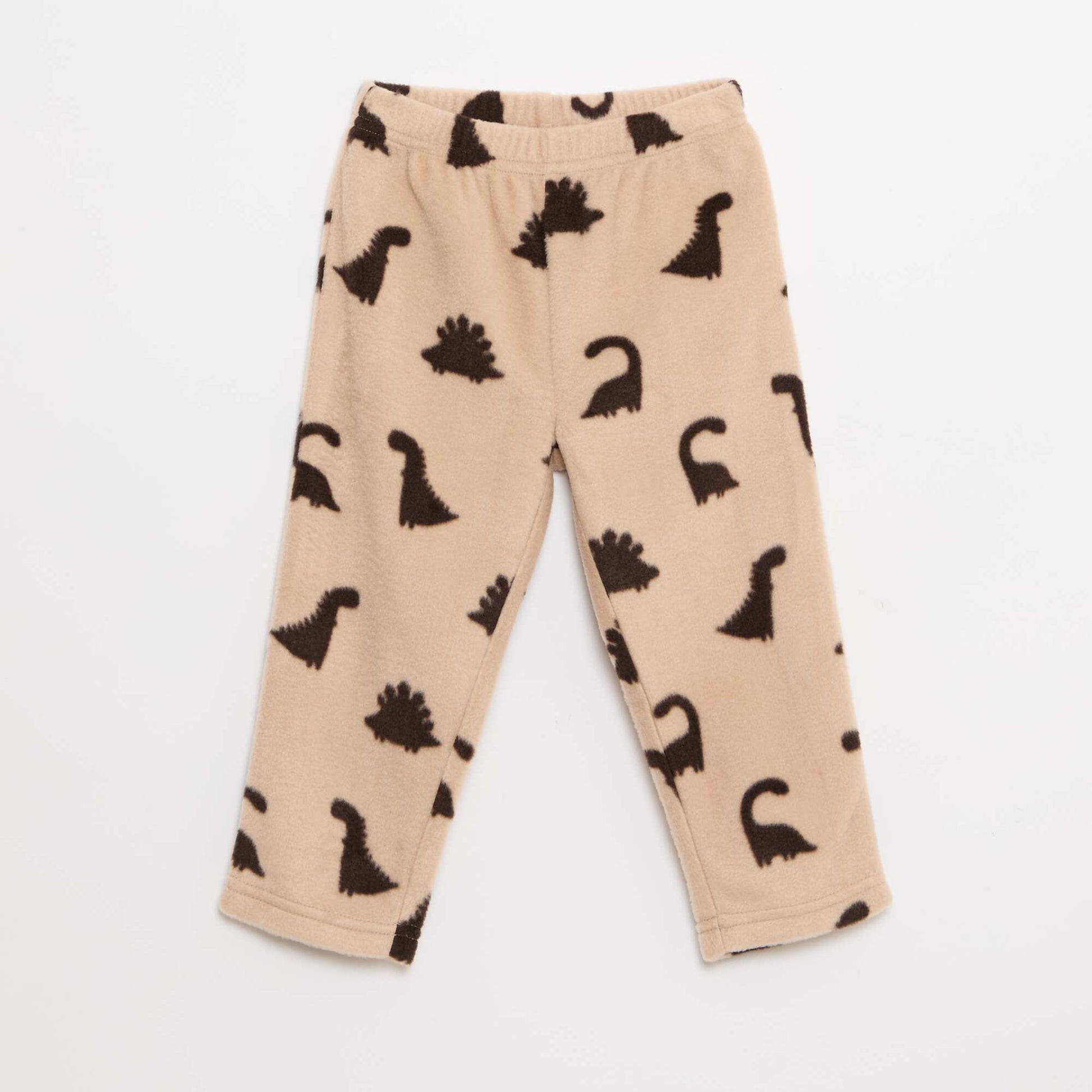 Ensemble pyjama haut + pantalon polaire BEIGE