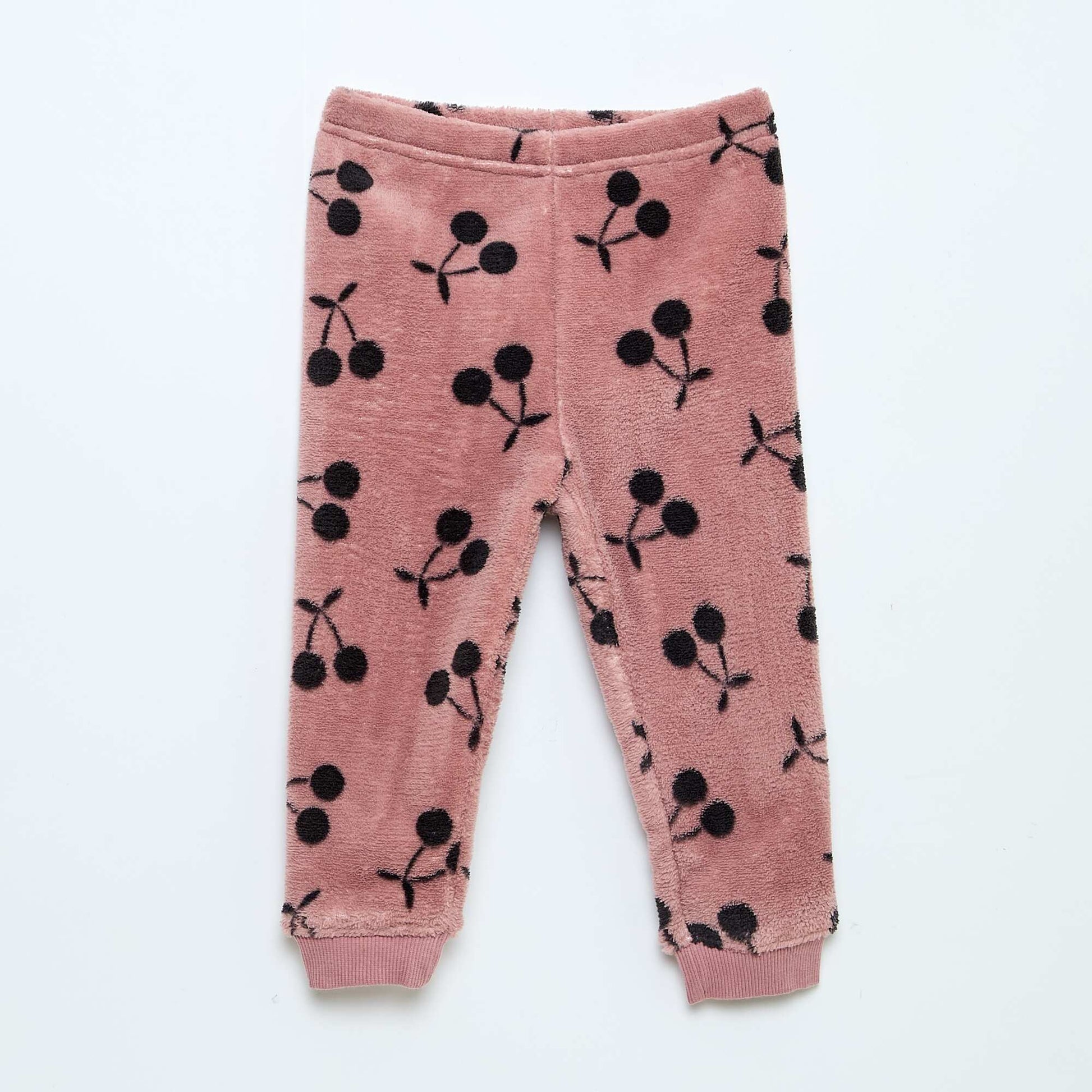 Ensemble pyjama long en polaire - 2 pièces ROSE