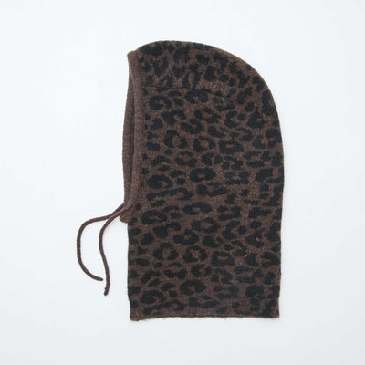 Cagoule maillée unie MARRON