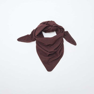 Echarpe triangle maillée ROUGE